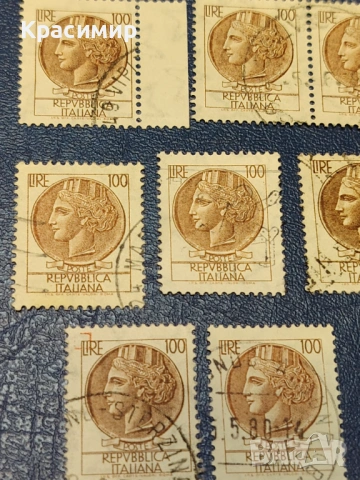 Винтидж ПОЩЕНСКИ марки Италия , снимка 4 - Филателия - 53115333