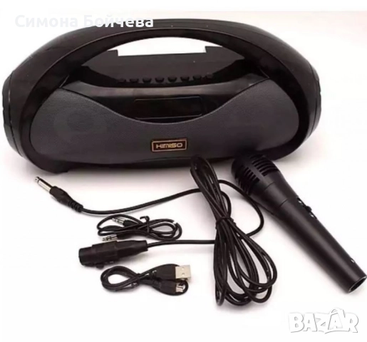 Двойна Bluetooth колонка KM-S2  – Портативно аудио с LED светлинни ефекти, снимка 4 - Тонколони - 52843098