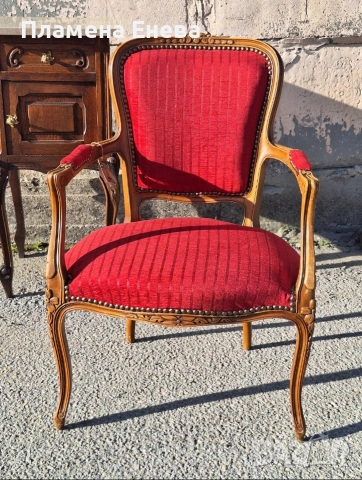Реновирано френско кресло, снимка 3 - Столове - 53092348