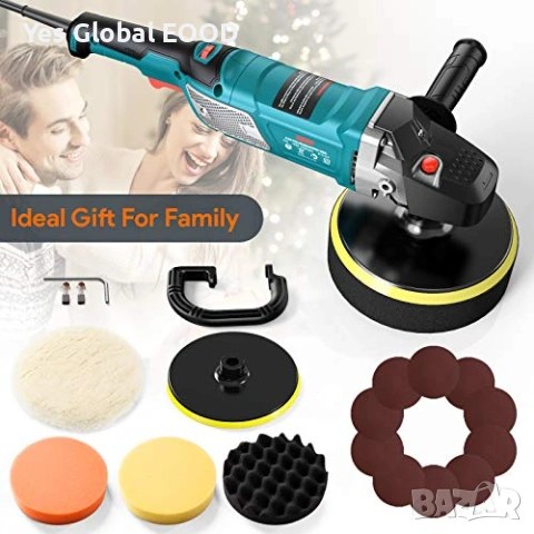 Полираща машина ENEACRO 1500W 6 скорости, снимка 3 - Други машини и части - 54299667