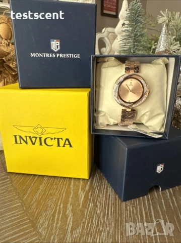 Дамски часовник Montres Prestige x Invicta Rose Gold 30мм (НОВ, с кутия)