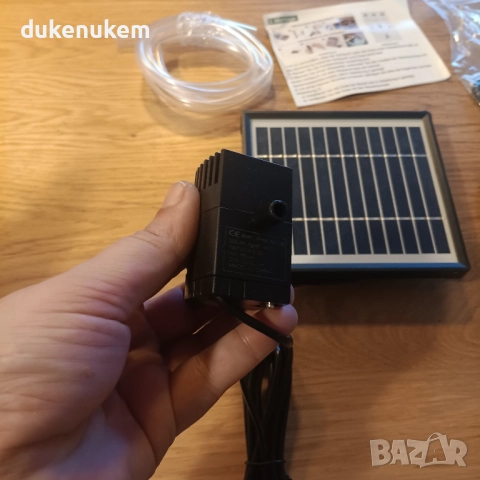 Соларен фонтан Biling 2.5W – с филтър и 6 дюзи, снимка 9 - Градински мебели, декорация  - 52711221