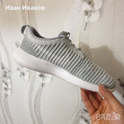 маратонки  NIKE ROSHE TWO FLYKNIT "WOLF GREY" номер 44-44,5, снимка 14 - Маратонки - 40283132