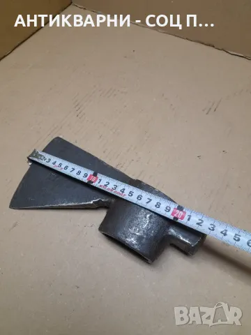 Стара Немска Брадва Тегло 1.200кг. Номер 6., снимка 9 - Антикварни и старинни предмети - 48286357