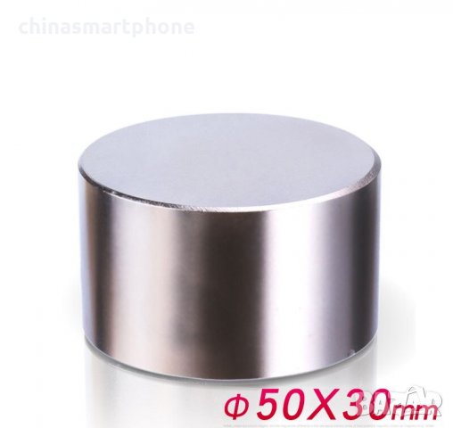 50x30mm МАГНИТ-154кг. неодимов N52, Neodymium magnet NdFeB magnit, снимка 3 - Други стоки за дома - 30044486