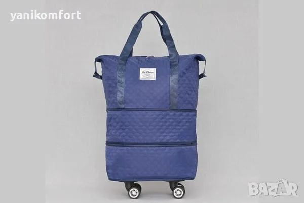 Сак разтегателен за ръчен багаж 40x30x20 с колелца и разширение, снимка 6 - Сакове - 56194795
