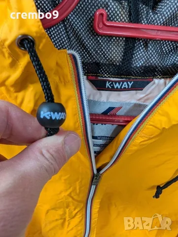 K-Way Plus сгъваемо яке, жълто, S, снимка 2 - Якета - 56505709