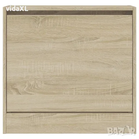 vidaXL Шкаф за обувки, дъб сонома, 60x21x57 см, инженерно дърво, снимка 5 - Шкафове - 56148218