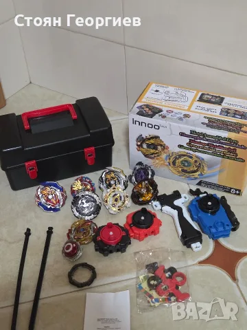 Комплект за бойни пумпали тип Beyblade Burst, произведен от марката InnooTechсерия Metal Assembled, снимка 2 - Образователни игри - 55753751