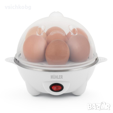 Яйцеварка Muhler  350 W, Уред за варене на яйца, Капацитет до 7 яйца, 3 нива на варене, Звук , снимка 2 - Други - 44932797