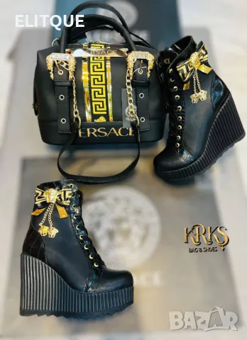 Дамски боти Louis Vuitton🔝Versace Код D1548, снимка 2 - Дамски боти - 48362219