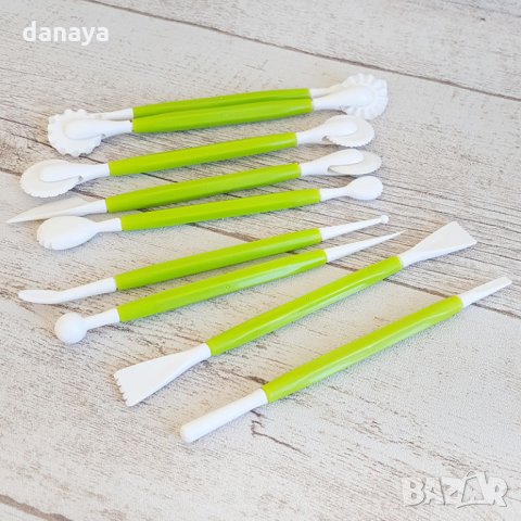 1869 Сладкарски инструменти за декорация на торти сладкиши моделиране на фондан, снимка 3 - Прибори за хранене, готвене и сервиране - 31759561