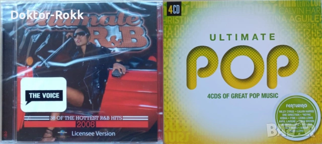  Ultimate R&B (2 CD) + Ultimate... Pop 4 CD - оригинални дискове - компилации
