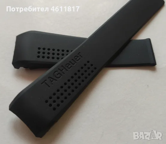 Силиконова каишка Tag Heuer 22мм, снимка 2 - Каишки за часовници - 56531972