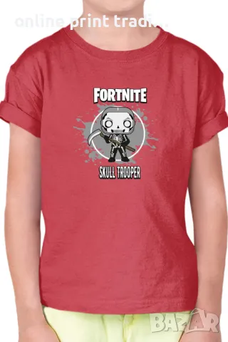 Детска тениска Фортнайт Fortnite Skull Trooper 01, снимка 5 - Детски тениски и потници - 48524372