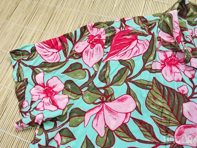 ОФЕРТА 📍 Goodfellow & Co Tropical / M / мъжка риза с къси ръкави, снимка 14 - Ризи - 55938210