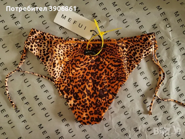 Италиански бански от две части тип триъгълник - тигров десен, снимка 5 - Бански костюми - 49461490