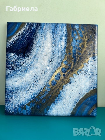 Абстрактна картина от епоксидна смола , снимка 3 - Картини - 54119945