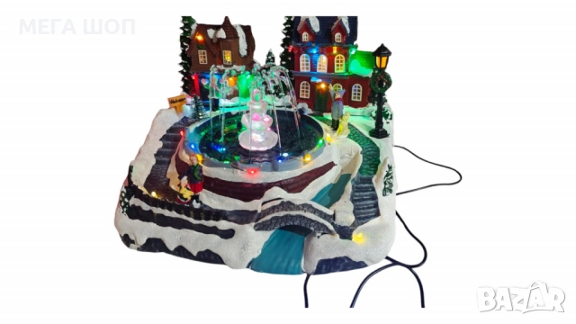 Коледна декорация със светлини и воден фонтан – зимна приказка за вашия дом, снимка 3 - Други стоки за дома - 52587331