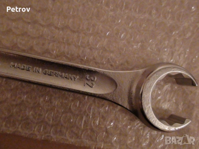 STAHLWILLE - OPEN RING 24 - MADE IN GERMANY - ЧИСТО НОВ ПРОФЕСИОНАЛЕН Ключ 30 x 32 mm / CHROME ALLOY, снимка 5 - Ключове - 51790767