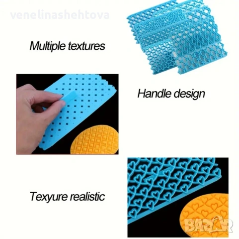 Пластмасова форма щампа за отпечатване върху тесто фондан декорация торта мъфини , снимка 3 - Форми - 53937971