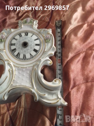 Порцеланов часовник без механизъм, снимка 7 - Декорация за дома - 36679422