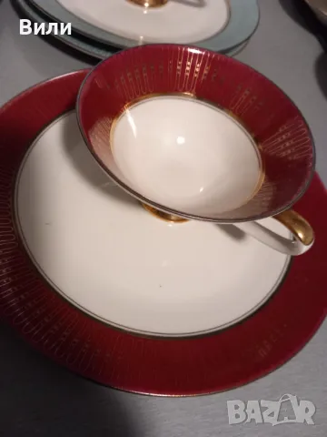Красив сет за чай/кафе, Zeh Scherzer, Германия , снимка 6 - Сервизи - 49087066