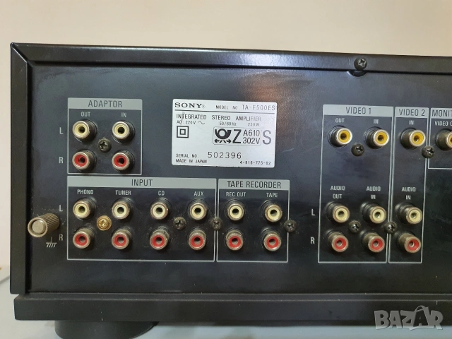 SONY TA-F 500 ES, снимка 9 - Ресийвъри, усилватели, смесителни пултове - 53926209