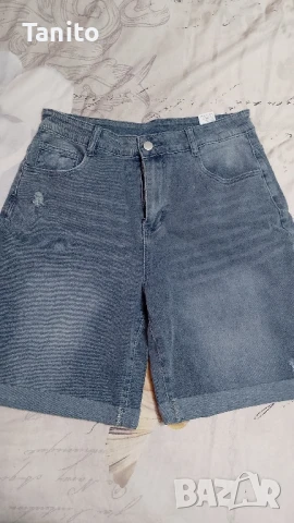 Нови дамски дънкови къси панталони , снимка 1