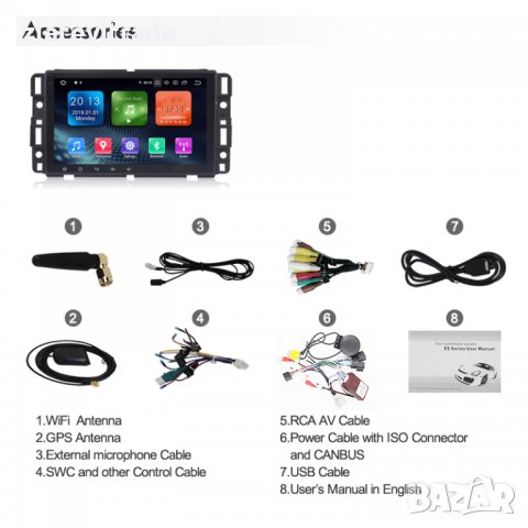 HUMMER H2 CHEVROLET USA Андроид Навигация, 8042, снимка 17 - Аксесоари и консумативи - 31119531