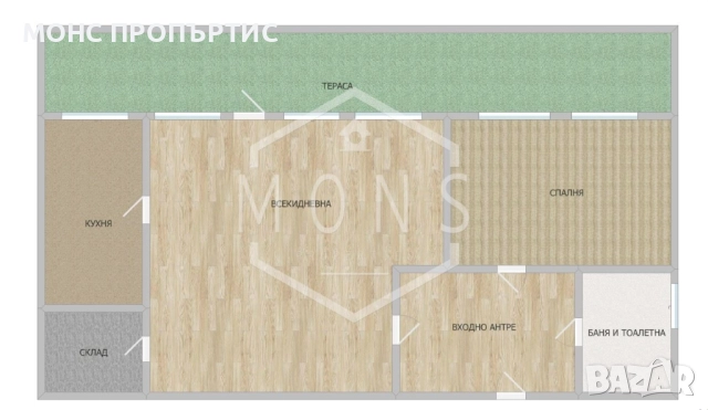 Двустаен апартамент в центъра на с. Драгановци, област Габрово., снимка 10 - Апартаменти - 52237039