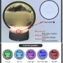 Neioaas 3D движеща се пясъчна настолна лампа с течен пясък НОВА, снимка 2