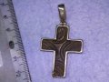 СТАР ОРНАМЕНТИРАН НАГРЪДЕН СРЕБЪРЕН КРЪСТ ОКСИДИРАНО СРЕБРО 925 с НУЖДА от ЛЕКА РЕСТАВРАЦИЯ 18723, снимка 16