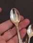 Сребърни стари лъжички за кафе 5 броя ,проба 800 с маркировки ,50 грама , снимка 2