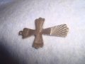 СТАРО РЕЛЕФНО СРЕБЪРНО КРАСИВО КРЪСТЧЕ НАГРЪДНО 27245, снимка 5