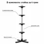 Вертикална стойка за съхранение на 4 автомобилни гуми, до 100 кг, снимка 6