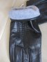 Черни мъжки кожени ръкавици с подплата от естествена кожа,, снимка 5