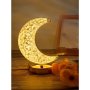 LED декоративна настолна лампа Луна, сензорна, трицветна, затъмняваща, снимка 7