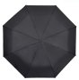 Автоматичен сгъваем чадър за дъжд Черен с извита дръжка 31,5 см