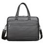 Премиум, Луксозна и Елегантна Бизнес чанта (за лаптоп 15,6”) Естествена върхова кожа!, снимка 5