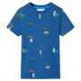 Детска тениска, тъмносин меланж, 116(SKU:12231, снимка 1 - Детски тениски и потници - 44760957
