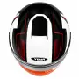 Отворена мото каска YEMA ECE R22.06 с два визьора черно и червено, снимка 4