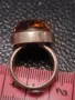 сребърен пръстен с кехлибар , снимка 8