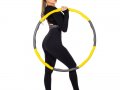 Обръч за въртене Joined Hula Hoop 1 кг* жълто сив, снимка 2
