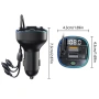 Адаптер за запалка PA1308 Bluetooth FM трансмитер с 2 USB QC и Type-C бързо зареждане, снимка 2