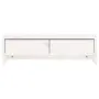 vidaXL Поставка за монитор, бяла, 50x27x15 см, бор масив, снимка 5