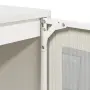 vidaXL Бюфет, бял, 100,5x39x107 см, студеновалцувана стомана, снимка 10