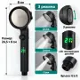 Душ слушалка с LED температурен дисплей и 3 режима, снимка 5