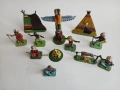 Стари полски пластмасови фигурки индианци., снимка 4
