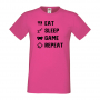 Мъжка тениска Game 4,Eat,Sleep,Game,Anime,Repeat,Ядене,Спане,Геймс,Подарък,Повторение,Празник,Игри, снимка 7
